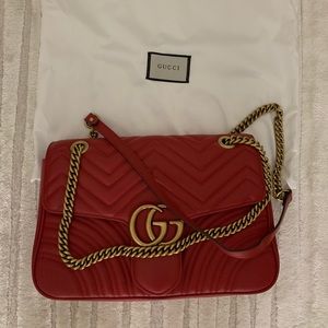 Gucci Red Marmont Bag